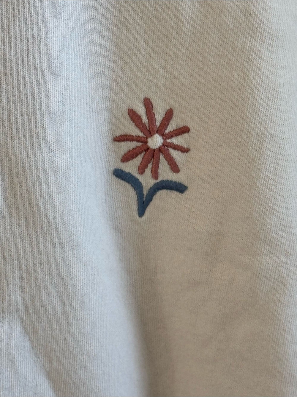 Antebies Organic Cotton Yaz Buketi Flower Sweatshirt Cream | 7-8 Year old - Picture 2 of 6